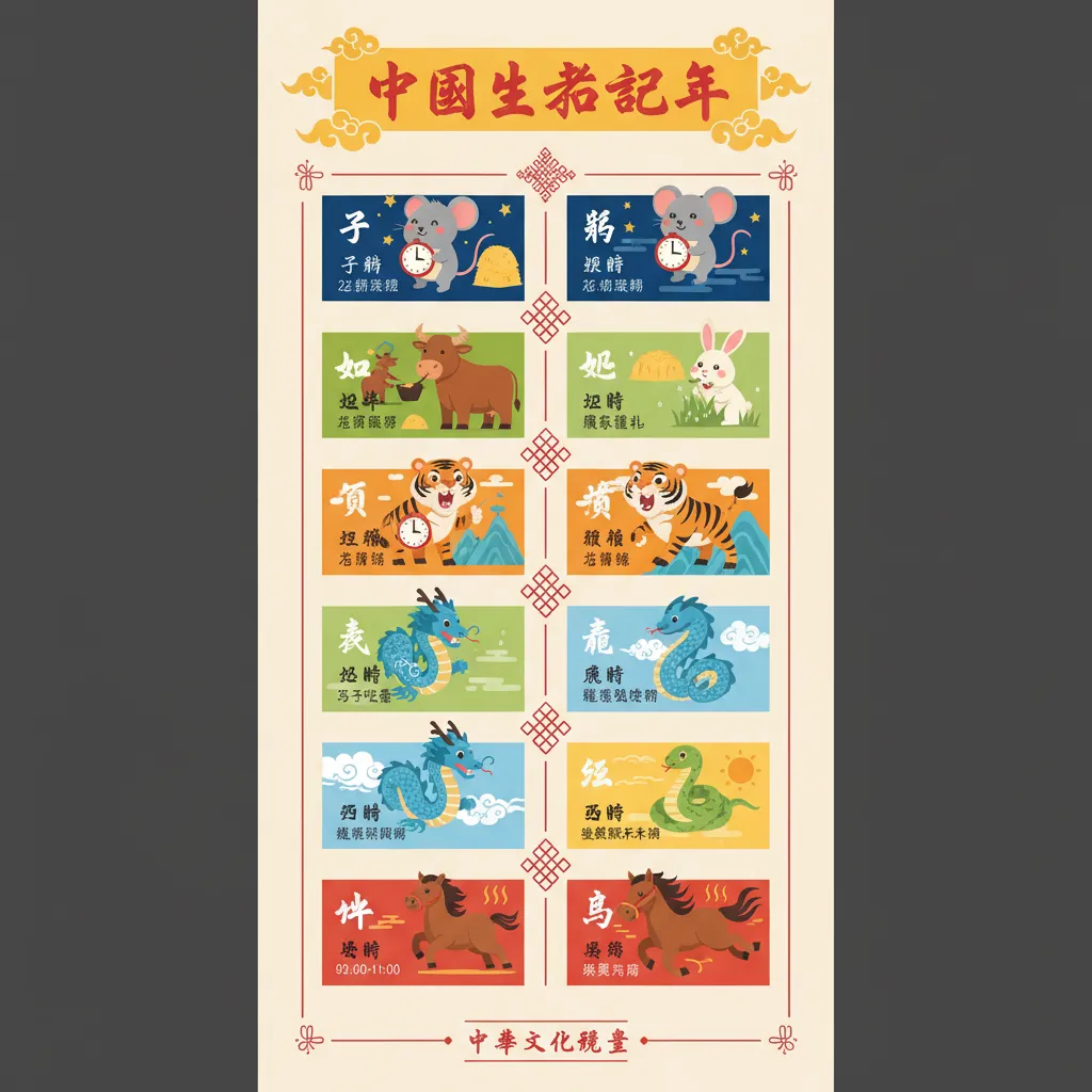 生肖紀年與時辰系統的起源及運作邏輯