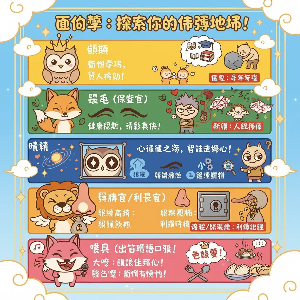 五官特徵分析與性格命運關聯